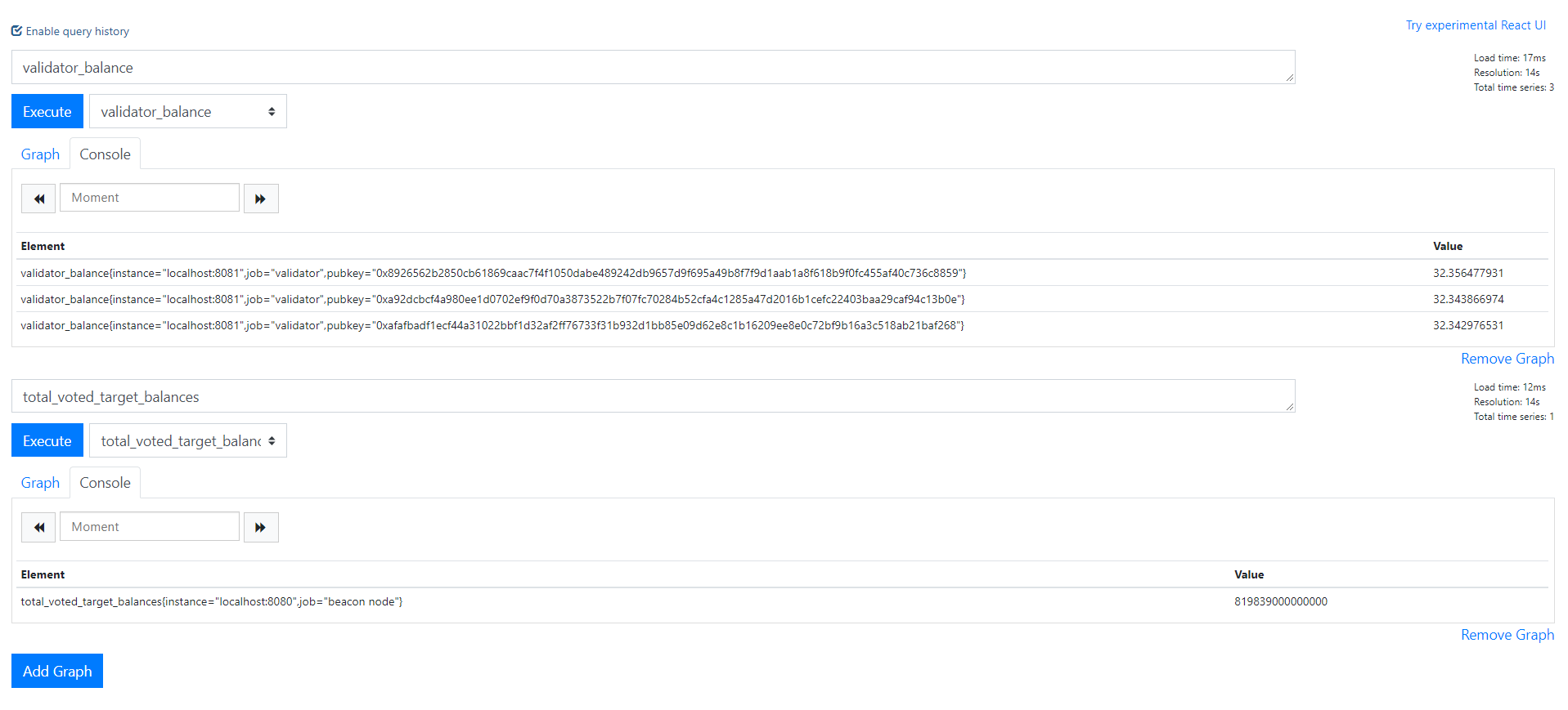 Prometheus page Prometheus page